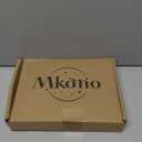 Mkono Necklace Holder Metal Jewelry Display Stand Necklace Organizer with 22 Hooks for Storage and Hanging Bracelet Keychain Home Room Decor for Women,Gold