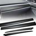 Central Control Dashboard Panel Trim & Front Door Panel Trim Compatible with Tesla Model 3 Model Y 2017 2018 2019 2020 2021 2022 2023 Matte Carbon Fiber