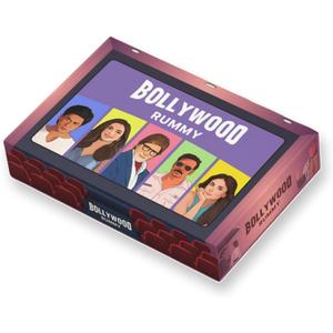 Bollywood Rummy Card Game | Great Gift for Bollywood Fans | Create Movie Sets with Celebs, Plots & Locations | 28 Players | Fun for Game Nights, Parties & Family Time