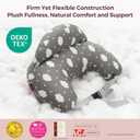 Momcozy Original Nursing Pillow for Breastfeeding-Innovative Safety Guard - Wider Feeding Pillows for More Support for Mom & Baby- Easier Nursing & Hand Free- Fit for All, Removable Cotton Cover