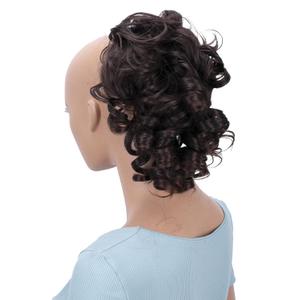 CAISHA Jumbo Hairpiece Scrunchy Updo Voluminous Curly Messy Bun Brown Mix G4L