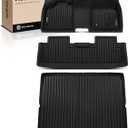 YHTAUTO Floor Mats & Cargo Mat Fit 2023-2025 Nissan Ariya, TPE All Weather Car Mats Waterproof Anti-Slip Odorless Floor Liner, Interior Car Accessories