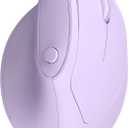 Ergonomic Mouse, USB+Bluetooth Dual Connection, Wireless Vertical Mouse for Reducing Wrist Pain, 1000/1600/2400 DPI, Ergo Mouse with Quiet Click for Windows Mac OS PC Computer Laptop, Purple