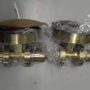 Wall Sconces Set of Two, Hardwired Brass Bathroom Sconces Wall Lighting with Clear Glass, Modern Sconces Wall Decor Set of 2 Vanity Light fixtures for Bathroom Mirror Bedroom (Bulbs Not Included)