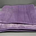 Buganda Memory Foam 3 Pieces Bathroom Rugs Set - Thick Soft Absorbent Non-Slip Bath Mats, Washable Small/Large/Contour Bath Rugs (24" x 16" + 30" x 20" + 24" x 20", Beige)