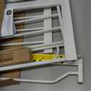 Regalo Safety 29-49" Easy Step Extra Wide Baby Gate for Doorways & Bottom of Stairs, Pressure Mounted Safety Gate with Door for Babies, Toddlers & Pets, White