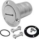 YANYUCB Boat Deck Fuel/Gas/Water/Diesel/Waste Filler(1-1/2 inch,2inch),316 Stainless Steel Deck Filler with Key/Keyless Cap,Marine Fuel Tank Filler Neck,Boat Deck Hardware for Boat Yacht
