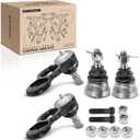 A-Premium Set of 4, Front Upper & Lower Ball Joints Kit, Compatible with Ford Crown Victoria 1995-2002, Lincoln Town Car 1995-2002, Mercury Grand Marquis 1995-2002