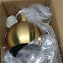 Gold Small Touch Control Table Lamp for Bedroom, Brass Gold Bedside Lamps for Nightstand, Cute Mini Small Table Lamps for Small Spaces with Scalloped Shade for Kitchen Counter, Bookshelf, Living Room