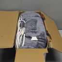 Homemate Heated Blanket Electric Throw - 50"x60" Heating Blanket Throw 1/2/4/6/8 Hours Auto-Off 10 Heat Level Over-Heat Protection Flannel Sherpa ETL Certification (01 - Light Grey)