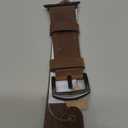 EDIMENS Leather Bands Compatible with Apple Watch 46mm 45mm 44mm 42mm(Series 1 2 3) Band Men Women, Vintage Genuine Leather Wristband Replacement Band Compatible for Apple Watch iwatch Series 10 9 8 7 6 5 4 SE (Classic Retro Walnut)