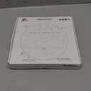 Digital Wall Clock with Large LED Display, Date, Temperature, Auto-Brightness | Small [PLUG-IN] Clock | Modern Electric Wall Clock for Bedroom, Classroom, Living Room, Home, Office, Farmhouse - Blue