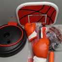 2 in 1 Adjustable Kids Basketball Hoop and Punching Bag with Stand for Kids, Toys Gifts for Boys Age 3 4 5 6 7 8 9 10+, Toddler Basketball Hoop and Boxing Bag Set Toy for Outdoor Indoor Sports Games