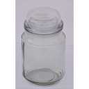 Glass Jar With glass Lid 3 Pcs 5"