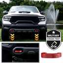 Front Tow Hooks Covers Hitch Cover Customized Car Tow Hooks Compatible with RAM 1500 Accessories 2019-2025,2026 (Red)