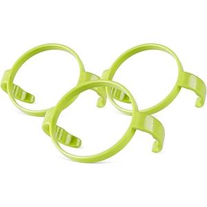 Botabee Baby Bottle Handle Grip for Comotomo 5 Ounce and 8 Ounce Silicone Bottles - Pack of 3 (Green)