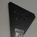 Corner Shelf, 3.0mm Aluminum Alloy Corner Shelf Wall Mounted, for Bathrooms,Offices, Bedrooms,Kitchens,Dorm Rooms and Living Rooms(6 in Black)