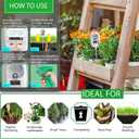 HSLGOVE Soil Test Kit, 7-in-One Soil Moisture Meter/Soil PH Meter/Fertility, Dual Screen Soil Tester w/Digital Soil Temp/Air Temp&Humidity for Plants Gardening,Lawn,Farm Indoor&Outdoor-Lvory White