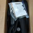 Drafting Chair, Tall Office Chair with Flip-up Armrests Executive Ergonomic Computer Standing Desk Chair, Office Drafting Chair with Lumbar Support and Adjustable Footrest Ring (Black)