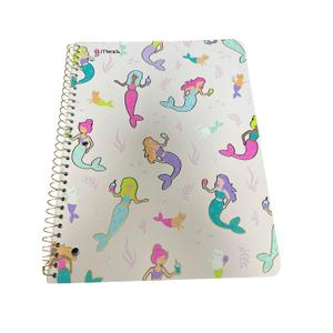 Mead Single Subject 100 Page Spiral Notebook - Mermaids