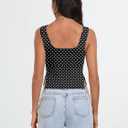 Trendy Queen Double Lined Crop Tank Top for Women Cute Summer Backless Shirt Spring Y2K Top Junior Going Out Concert Vacation (Black, XL)