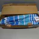 LOTTAFUN 6.5ft Beach Umbrella - Heavy Duty Wind Resistant UV 50+ Portable Sun Shade with Sand Anchor & Carry Bag, Outdoor Folding Umbrella for Beach, Pool, Patio, Garden (Blue Stripe)