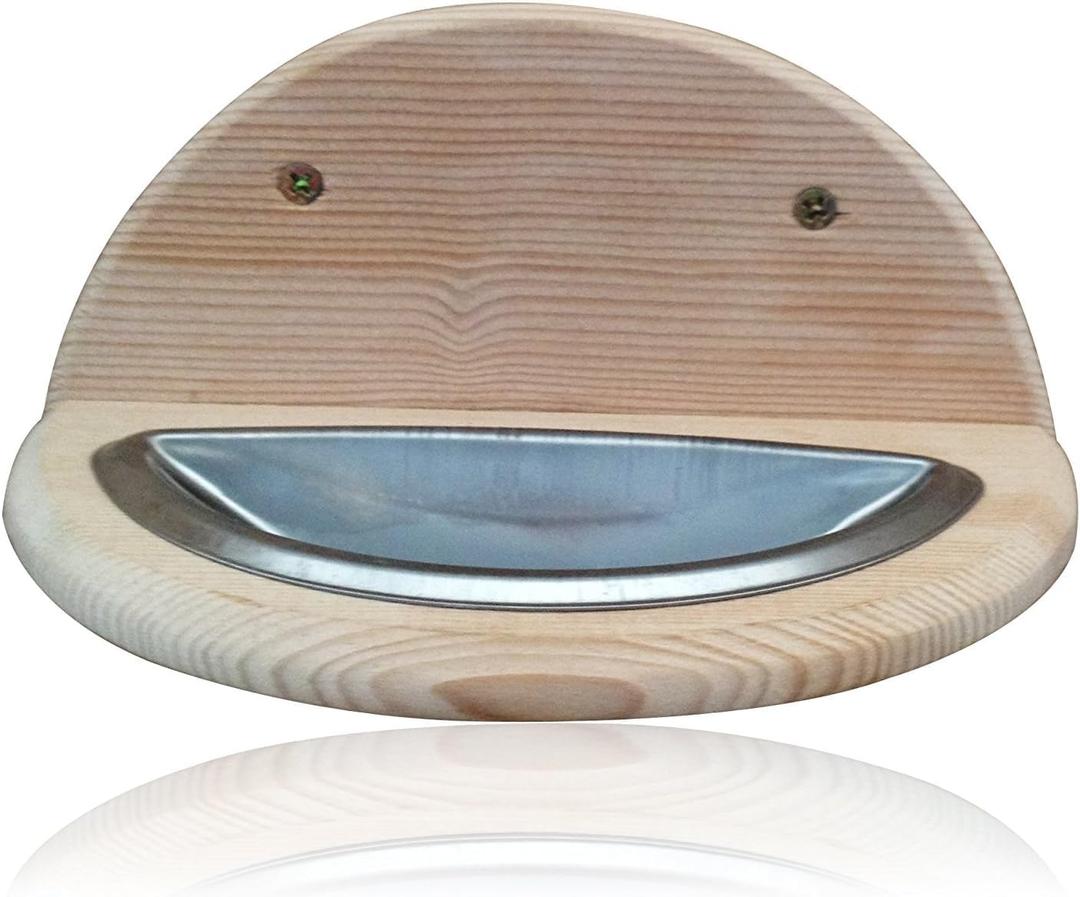 Premium Sauna Aroma Cup  Essential Oil Diffuser with Stainless Steel Bowl & Wood Holder