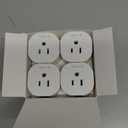 meross Matter Smart Plug Mini, FFS Easy Setup, 100% Privacy Smart Outlet, Compact Size, Support Apple Home, Alexa, Google Home with Schedule and Timer, App and Voice Control, 2.4G Wi-Fi Only (4 Pack)