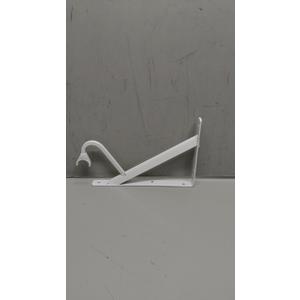 John Sterling - RP-0495-WT White Max Duty Shelf and Rod Bracket (Pack of 1)