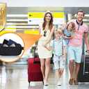 Money Belt Passport Holder for Women Men - Secure Hidden Travel Wallet Fanny Pack with RFID Blocking (Black)