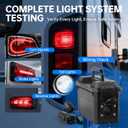 Trailer Light & Electric Brake Tester with 12V 10Ah Battery, Tests 7-Spade, 6-Round and 4/5-Flat Pin Type Trailer Harnesses, Bluetooth App Connection Remote Operation, IP68 Waterproof Case