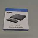 Amicool External DVD Drive USB 3.0 USB C CD Burner CD/DVD +/-RW Optical Drive, Slim Portable DVD CD ROM Rewriter Writer Duplicator for Laptop Desktop PC Windows 11/10/8/7 MacBook Mac Linux OS Apple