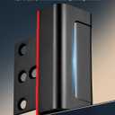 5 x Industrial Black Child Locks for Door (3 Pack) Maximum Home Security Door Reinforcement Lock for Front Door & Kids Safety, Premium Aluminum Construction Finish Withstands 800lbs Force