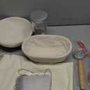 Sourdough Starter Kit with Warmer, Glass Jar and Banneton Bread Proofing Basket - Complete Sourdough Bread Baking Supplies, Sour Dough Making Essentials Tools, Gift for Bakers Beiginner Women Wife Mom