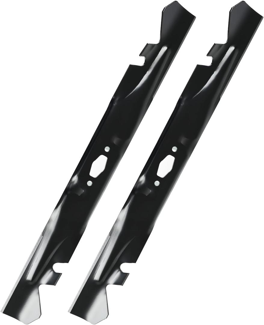 742-05510-X Mower Blades Fits for Cub-Cadet 46-Inch XT2-LX46, ZTS1-46, XT1-LT46, 742P05510-X Toothed Blades Compatible with Troy-Bilt Super Bronco 46 XP, Mustang Z46, 2-Pack