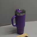 Beast 42 oz Tumbler Stainless Steel Vacuum Insulated Coffee Ice Cup Double Wall Travel Flask (Deep Purple)