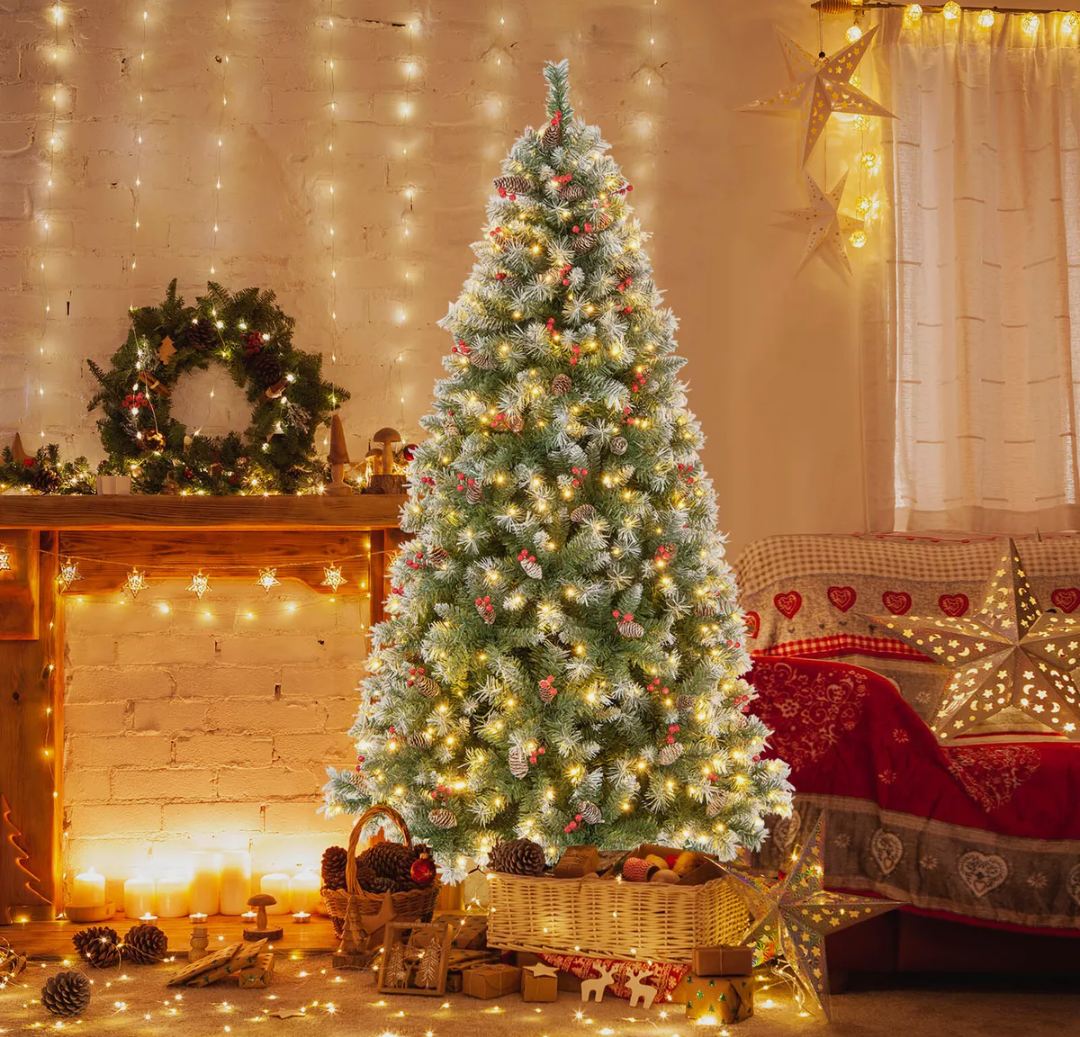 7.5 FT Artificial Christmas Tree Hinged