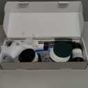 Electric Spin Scrubber, Cordless Bath Tub Power Scrubber with 8 Replaceable Drill Brush Heads, Shower Cleaning Brush with Adjustable Handle for Bathroom, Tile Floor & Car, White, (ANS-8050)