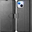 TUCCH Wallet Case for iPhone 13 Mini, [TPU Shockproof Inner Shell] PU Leather [RFID Blocking] [Credit Card Holder] Magnetic Stand Flip Cover Compatible with iPhone 13 Mini 5.4-inch 2021, Black