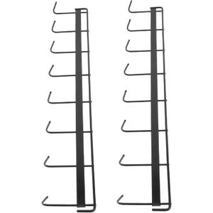 2pcs Wall-Mounted Kitchen Tool Holder Multi-Functional Storage Rack Utensil Rack Hooks for Kitchen Bathroom