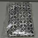 misaya Picnic Table Cover with Bench Cover, Waterproof Elastic Fitted Tablecloth for 8 Foot Tables, Rectangle Washable Polyester Tablecloths for Picnic, Camping, Outdoor (Black, 30" x 96") (Black and White)