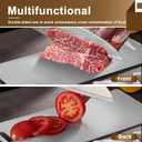 Titanium Cutting Board - 100% Pure Titanium Cutting Boards for Kitchen, Double Sided Medical-grade Cutting Mat for Easy to Clean, Ideal for Home & Outdoor Cooking (10in*14in*0.08in)