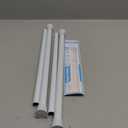 AIZESI 2 Pack Spring Tension Curtain Rod 23-46 Inch Adjustable Curtain Rods No Drilling White Tension Rods for Window, Doorway, Kitchen, Closet Storage