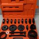 Orion Motor Tech Wheel Bearing Press Kit for Front Wheel Drive Bearing Removal & Installation, 24pc Wheel Bearing Puller Tool Set with Sliding Screws Universal Bushings Sleeves Storage Case (RED,BLACK)