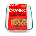 Pyrex Basics 3 Quart Oblong Glass Baking Dish, Clear 9 x 13 inch - Set of 1 - Original Genuine Pyrex - Made in the USA