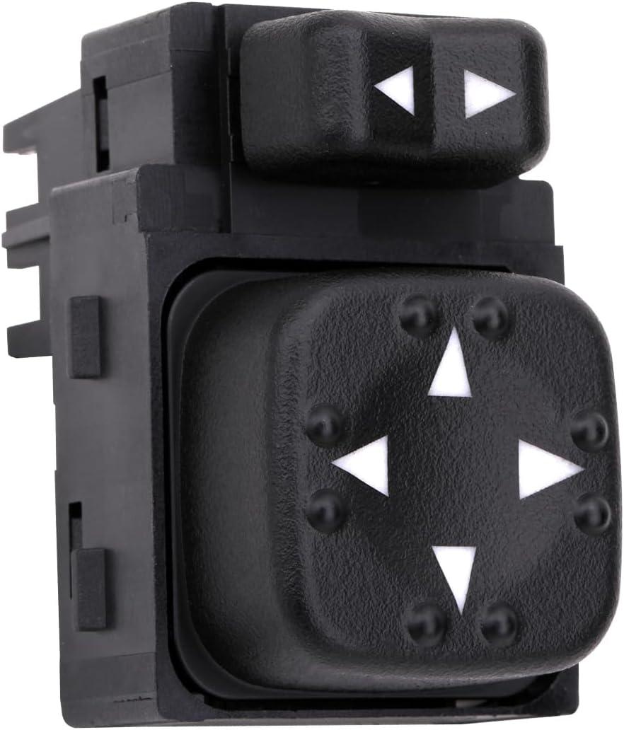 Power Mirror Switch Control Compatible with 2000 2001 2002 Chevrolet Chevy Suburban Tahoe Silverado 1500 2500 3500, GMC Yukon Sierra, Cadillac, Replaces 901124, 15045085, 19259975