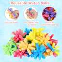 Blueweenly 30 Pcs Reusable Water Sponge Balls for Outdoor Water Balloons Kids Games Toys Soft Quick Soak Pool Fight Toys for Summer Activities Backyard Trampoline Beach Party (Fresh Color)