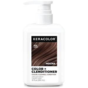 Keracolor Color + Clenditioner 3-in-1 Color-Depositing Conditioner, Gently Cleanses & Conditions, Semi-Permanent Hair Color, 23 Shades, 12 Fl Oz