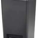 Rubbermaid Premier Series III Step-On Trash Can for Home and Kitchen, with Stainless Steel Rim, 12.4 Gallon, Charcoal, for Home/Kitchen/Garage/Apartment/Office