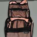 Goloni 10-Compartment Hanging Travel Toiletry Bag for Men & Women - Large Makeup & Toiletries Organizer with Smooth Zippers,XXL Swivel Metal Hook - Perfect for Travel, Camping, and Daily Use (Pink)